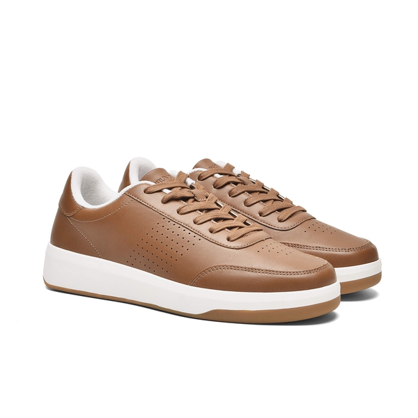 Men's Arch Support Fashion Sneakers - BROWN - 1